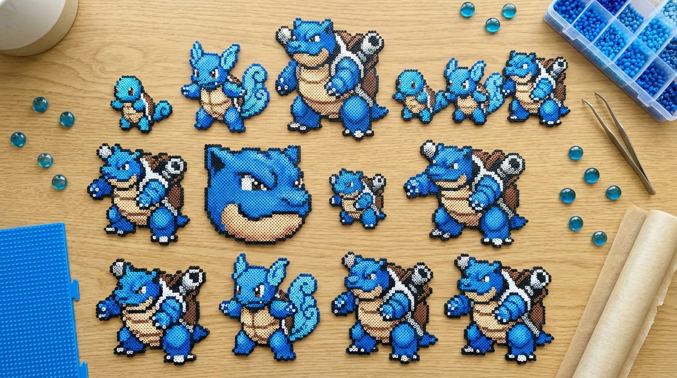 Blastoise Perler Samling