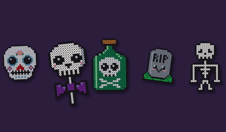 halloween parlplatta skelett