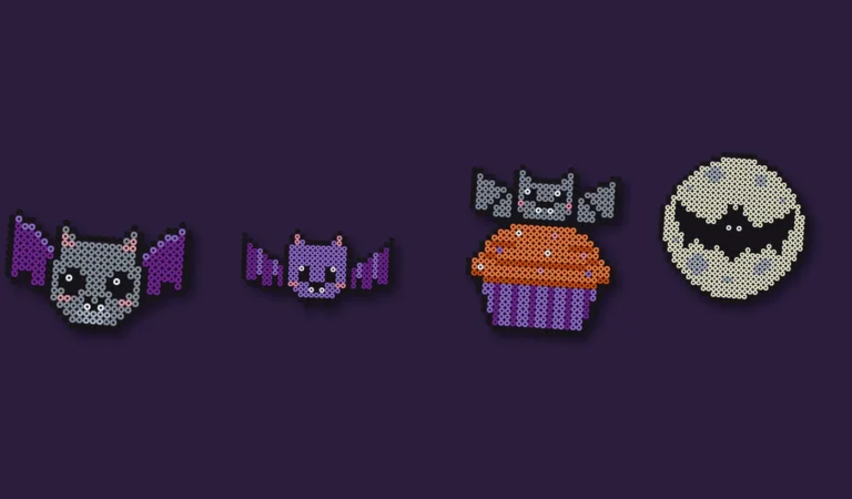 halloween perleplate flaggermus