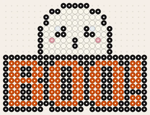 BOO! met spookje – halloween strijkkralen voorbeelden