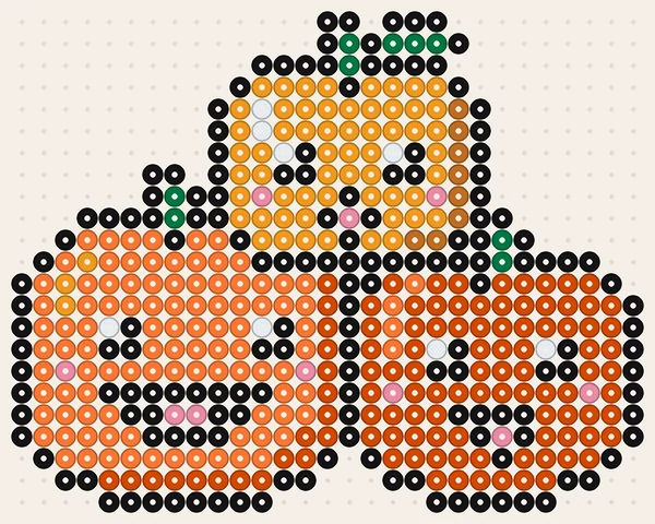 Drie kleine pompoentjes – halloween strijkkralen voorbeelden
